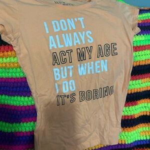 Kids Graphic Tee in Orange